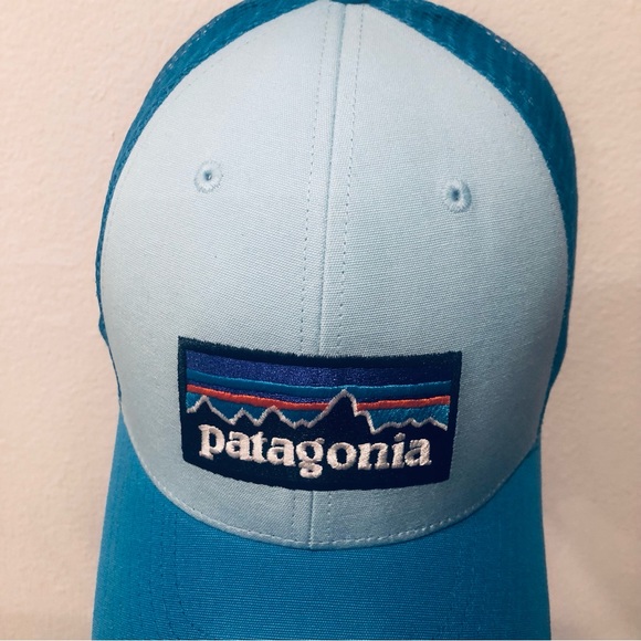PATAGONIA LOGO RIDGE LOPRO TRUCKER HAT BLUE - Picture 3 of 4